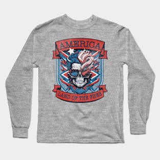 America Land of the Free vintage Long Sleeve T-Shirt